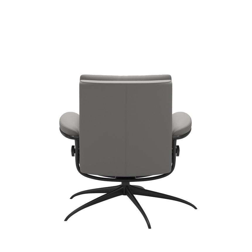Tokyo Recliner - Low Back - Paloma Silver Grey - Matte Black