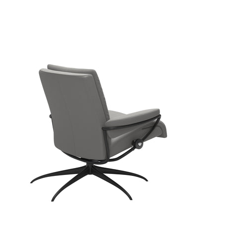 Tokyo Recliner - Low Back - Paloma Silver Grey - Matte Black