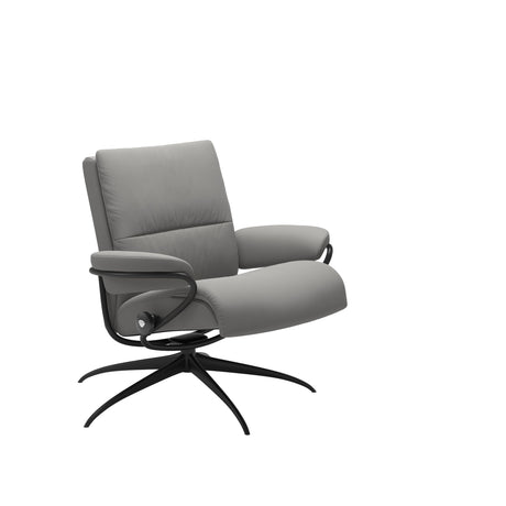 Tokyo Recliner - Low Back - Paloma Silver Grey - Matte Black
