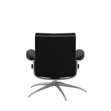 Tokyo Recliner - Low Back - Paloma Black - Polished Aluminum