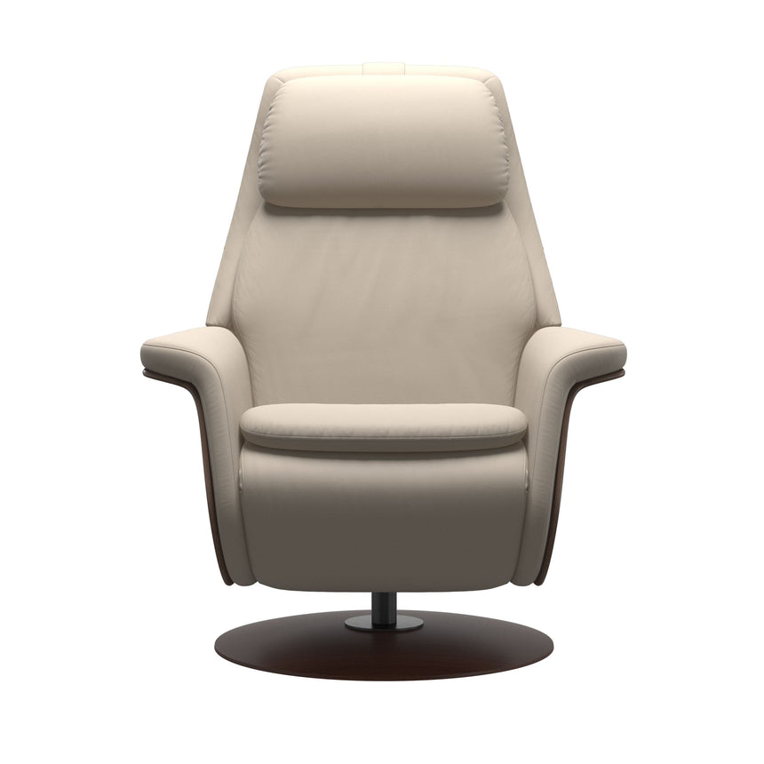 Sam Recliner - Paloma Fog - Walnut Wood