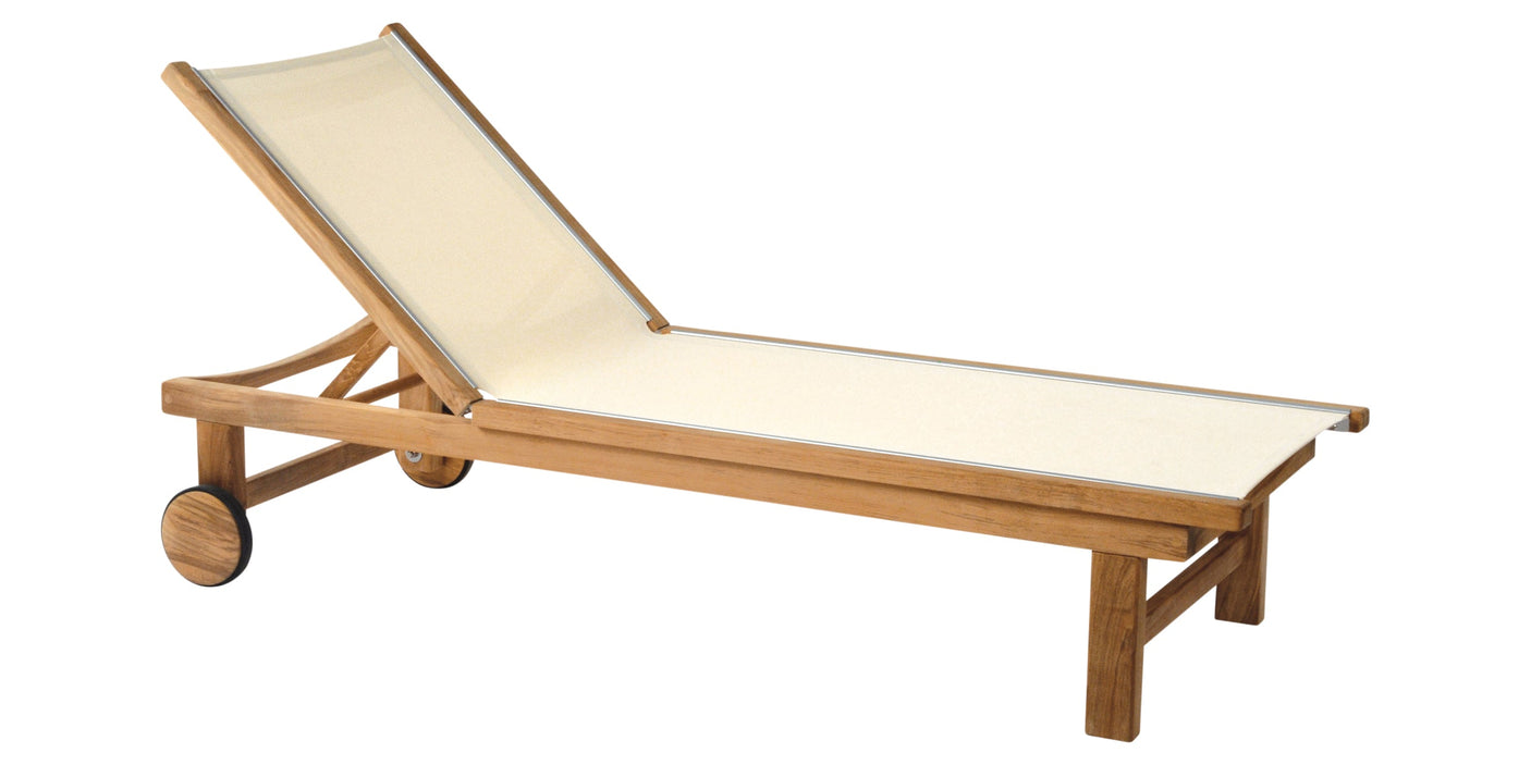 St. Tropez Adjustable Chaise Lounge with Wheels