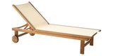 St. Tropez Adjustable Chaise Lounge with Wheels