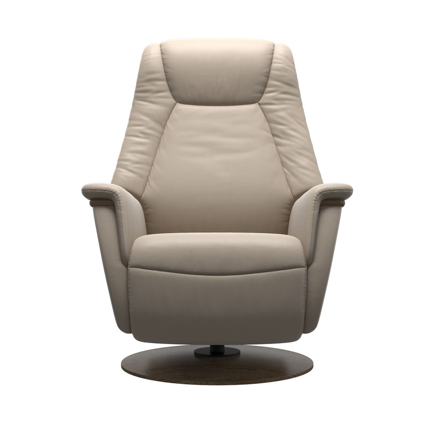 Max Recliner - Wood Base - Paloma Mushroom - Smoked Oak Wood
