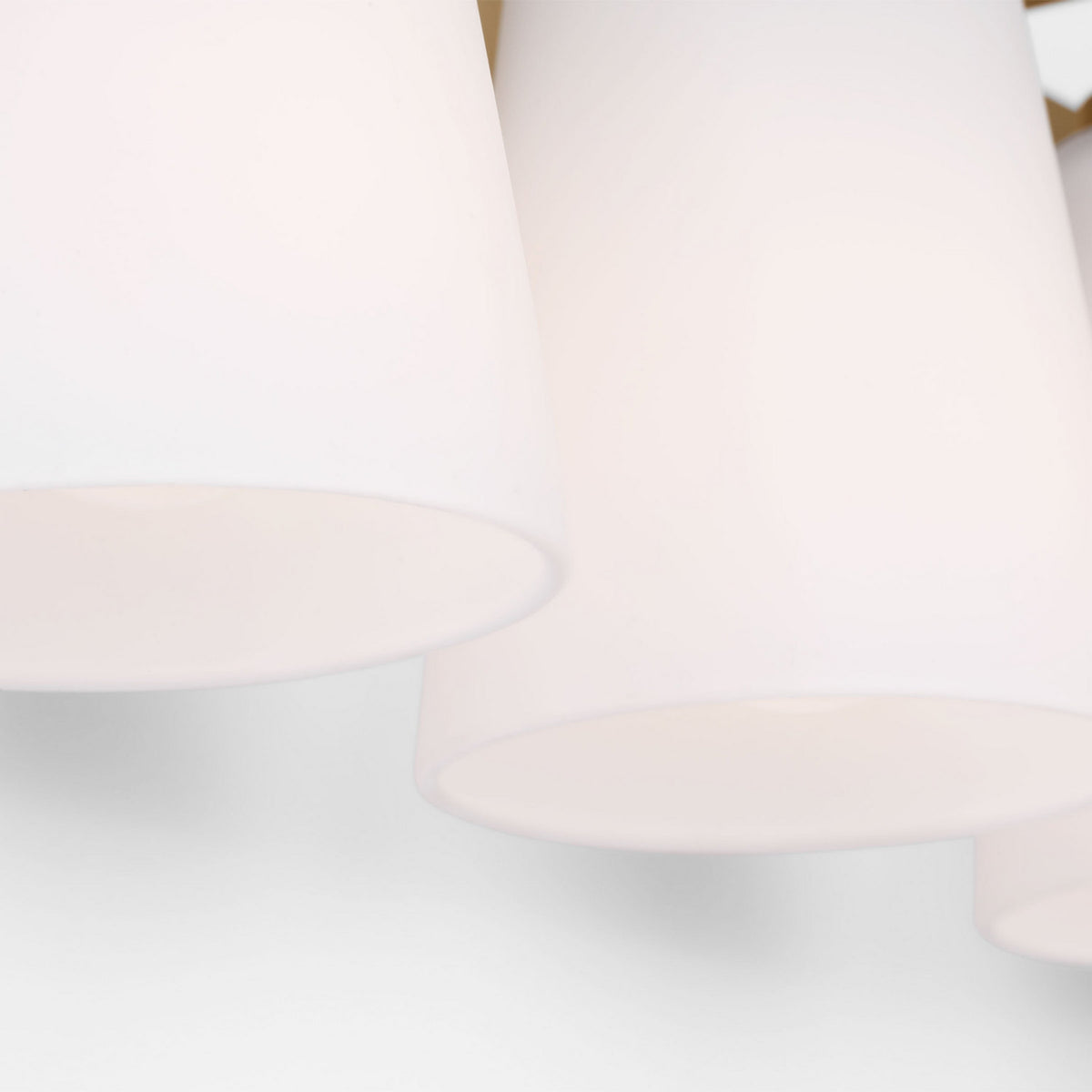 Miles Four Light Bath — Etched white glass