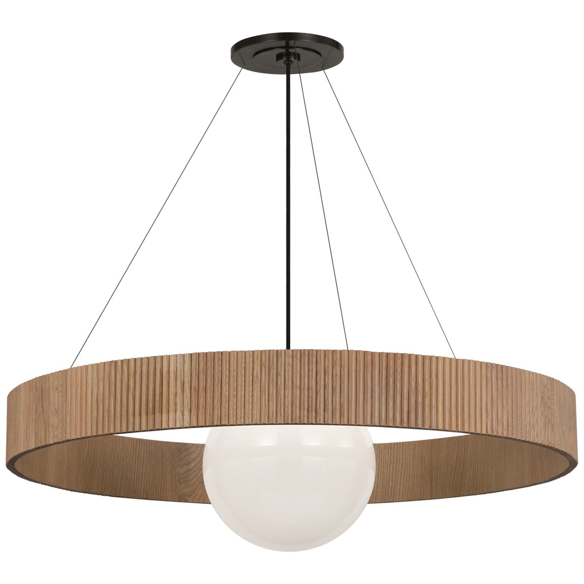 Arena 42" Ring and Globe Chandelier