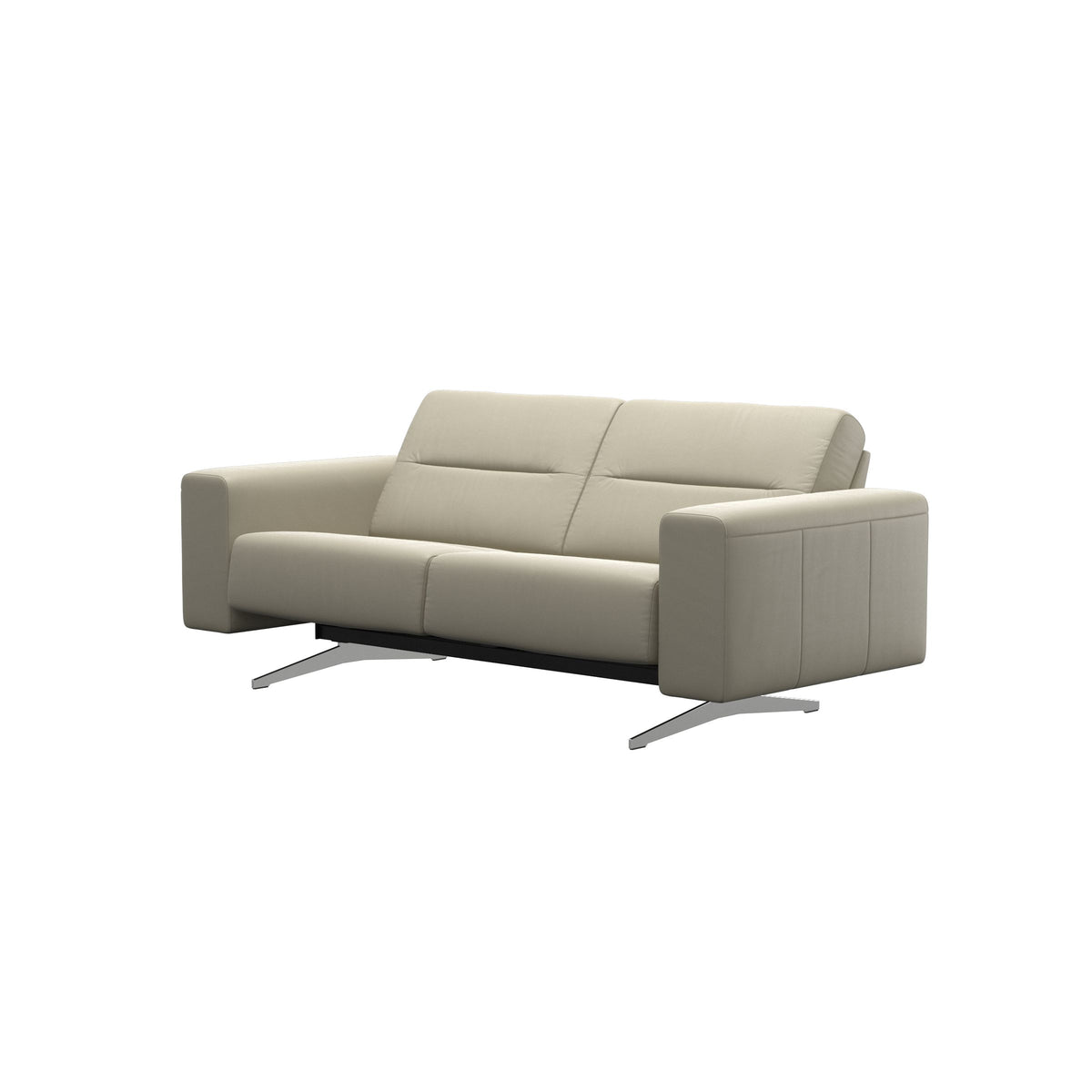 Stella - 2-Seater Sofa - Paloma Light Grey - S1 - wider and lower