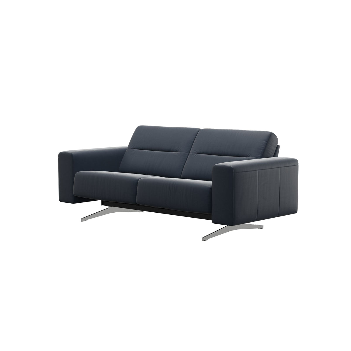 Stella - 2-Seater Sofa - Paloma Oxford Blue - S1 - wider and lower