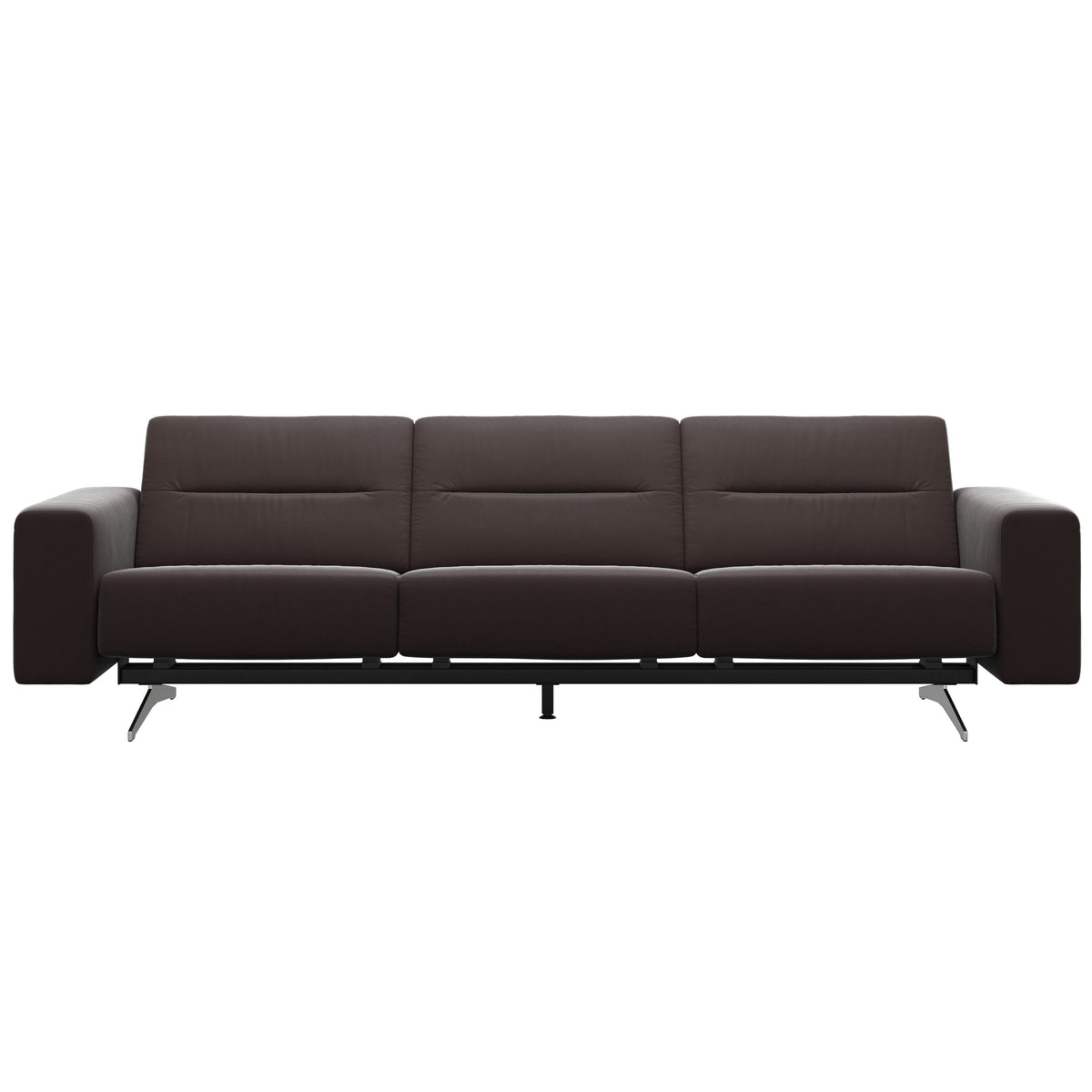 Stella - 3-Seater Sofa - Paloma Chocolate - S1 - wider and lower