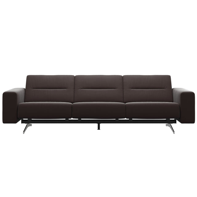 Stella - 3-Seater Sofa - Paloma Chocolate - S1 - wider and lower