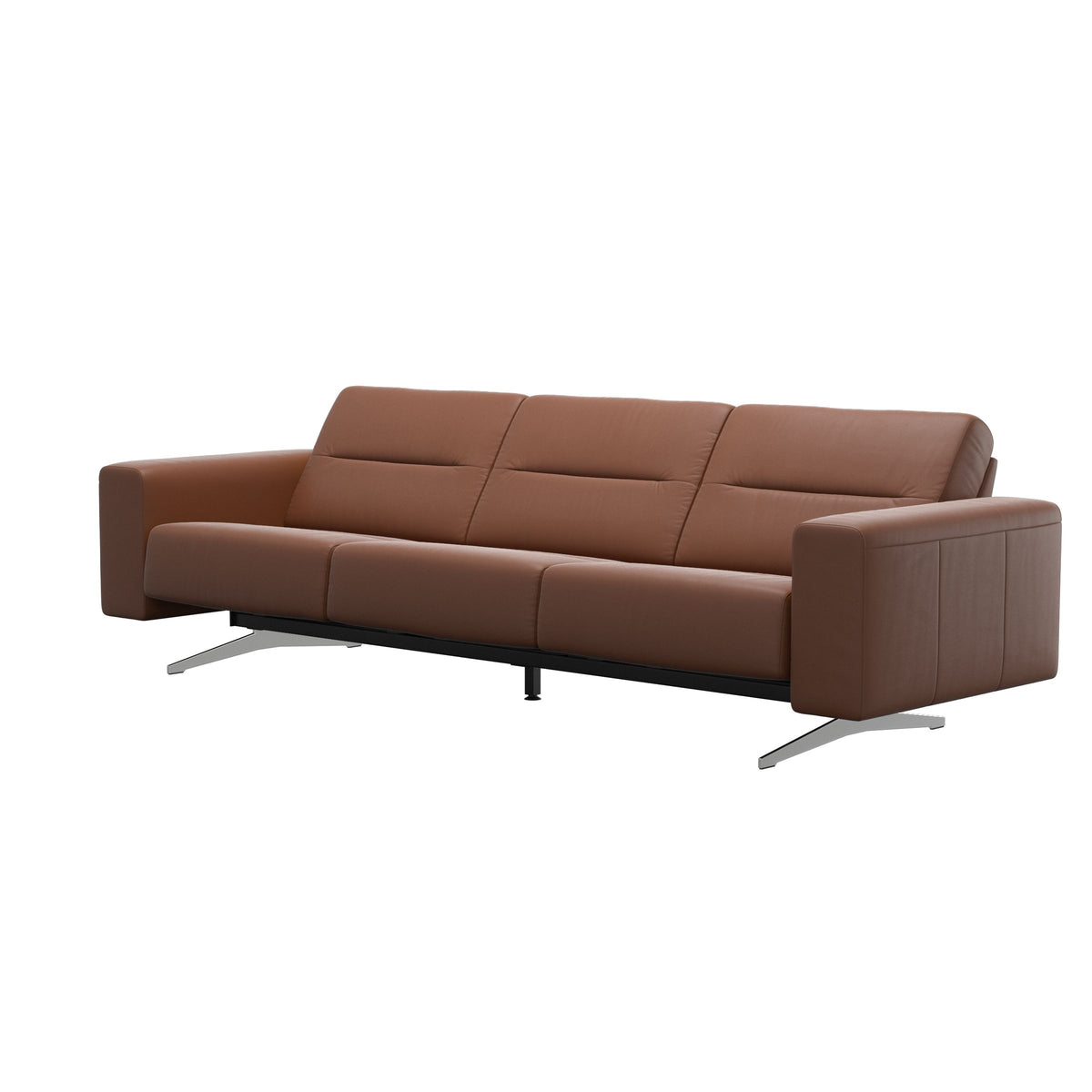 Stella - 3-Seater Sofa - Paloma New cognac - S1 - wider and lower