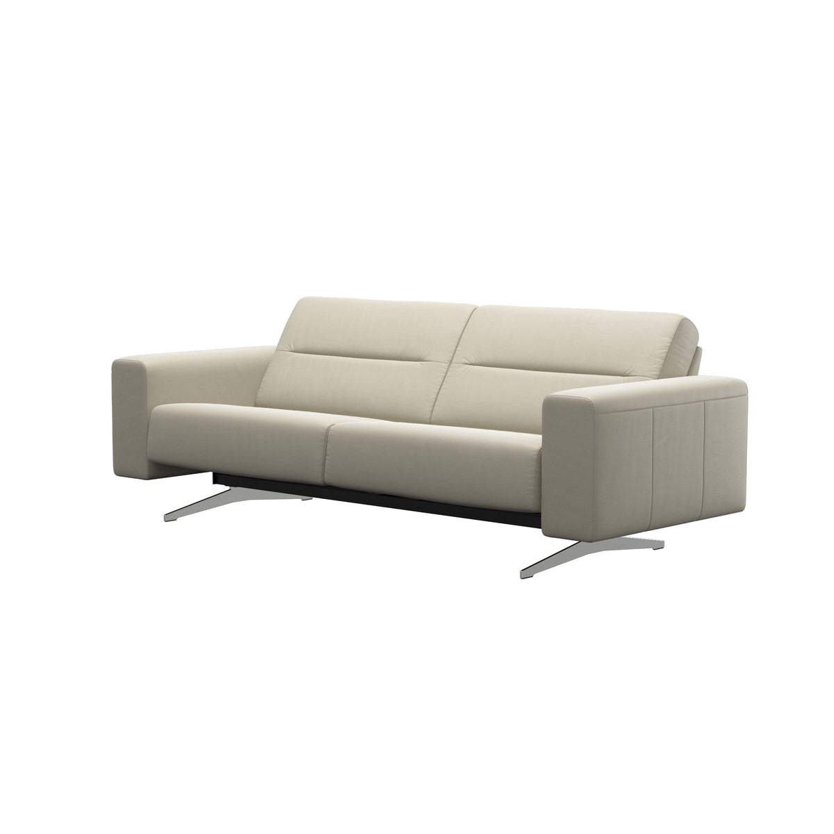 Stella - 2.5-Seater Sofa - Paloma Light Grey - S1 - wider and lower