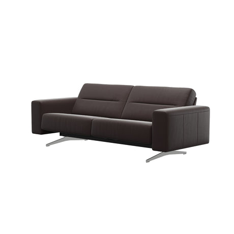 Stella - 2.5-Seater Sofa - Paloma Chocolate - S1 - wider and lower