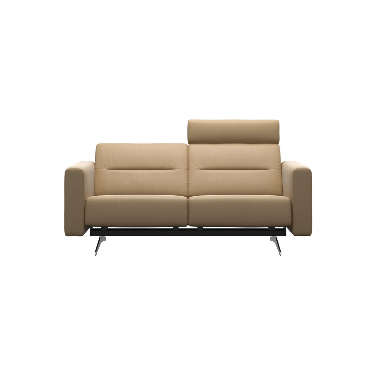 Stella - 2-Seater Sofa with 1 Headrest - Paloma Sand - S2 - narrower and taller