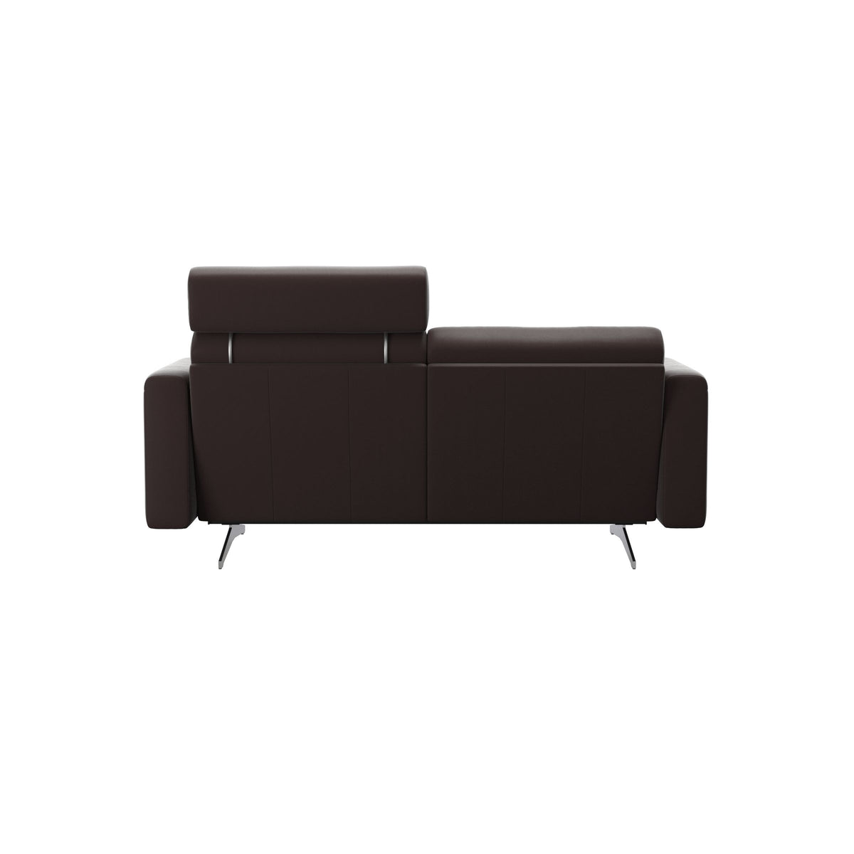 Stella - 2-Seater Sofa with 1 Headrest - Paloma Chocolate - S2 - narrower and taller