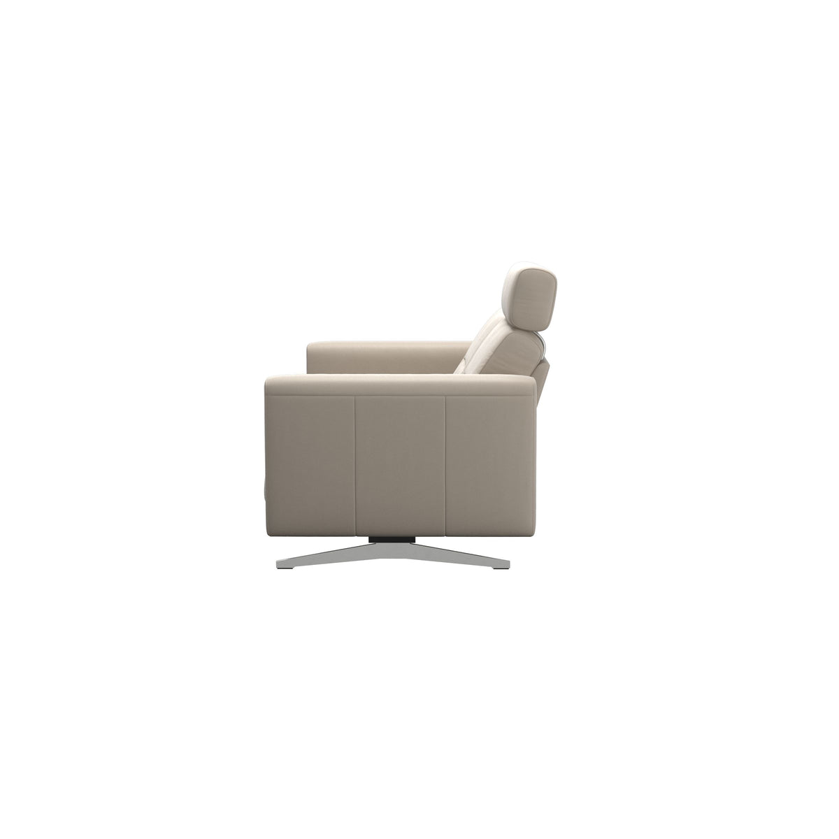 Stella - 2-Seater Sofa with 1 Headrest - Paloma Fog - S2 - narrower and taller