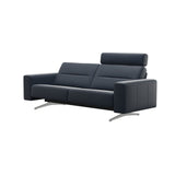 Stella - 2.5-Seater Sofa with 1 Headrest - Paloma Oxford Blue - S1 - wider and lower