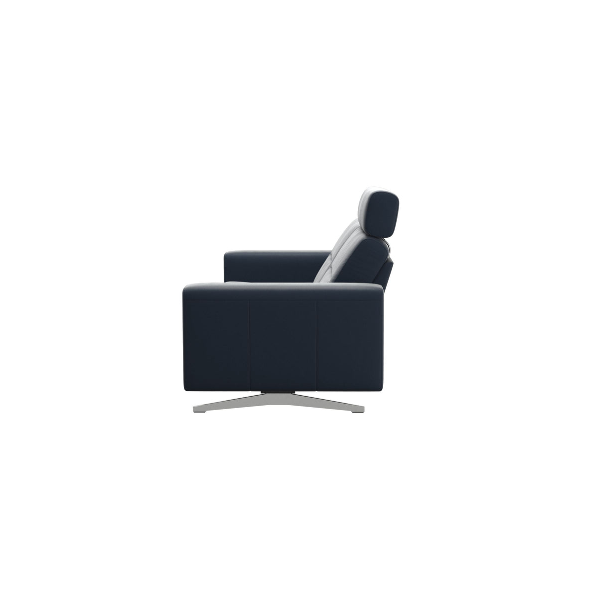 Stella - 2.5-Seater Sofa with 1 Headrest - Paloma Oxford Blue - S1 - wider and lower