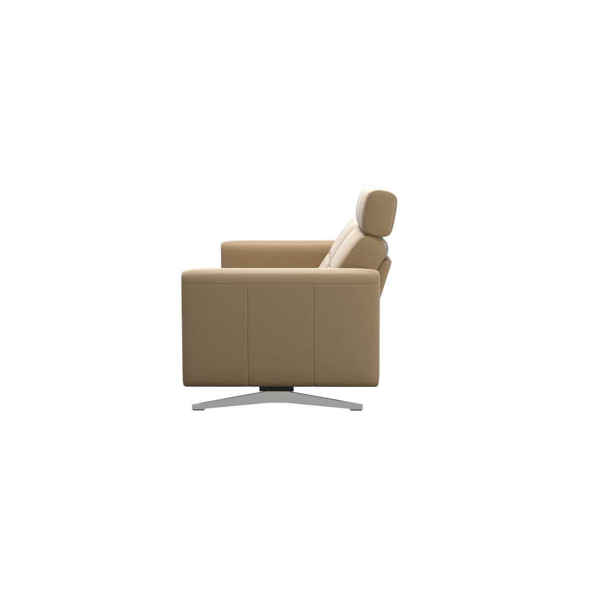Stella - 2.5-Seater Sofa with 1 Headrest - Paloma Sand - S2 - narrower and taller