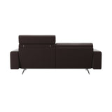Stella - 2.5-Seater Sofa with 1 Headrest - Paloma Chocolate - S1 - wider and lower