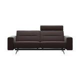 Stella - 2.5-Seater Sofa with 1 Headrest - Paloma Chocolate - S1 - wider and lower