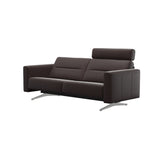 Stella - 2.5-Seater Sofa with 1 Headrest - Paloma Chocolate - S2 - narrower and taller