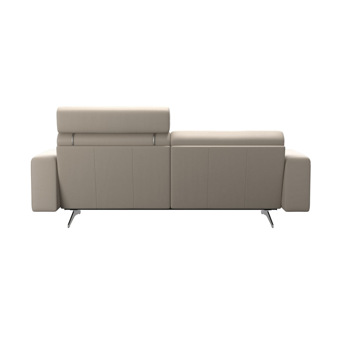 Stella - 2.5-Seater Sofa with 1 Headrest - Paloma Fog - S1 - wider and lower