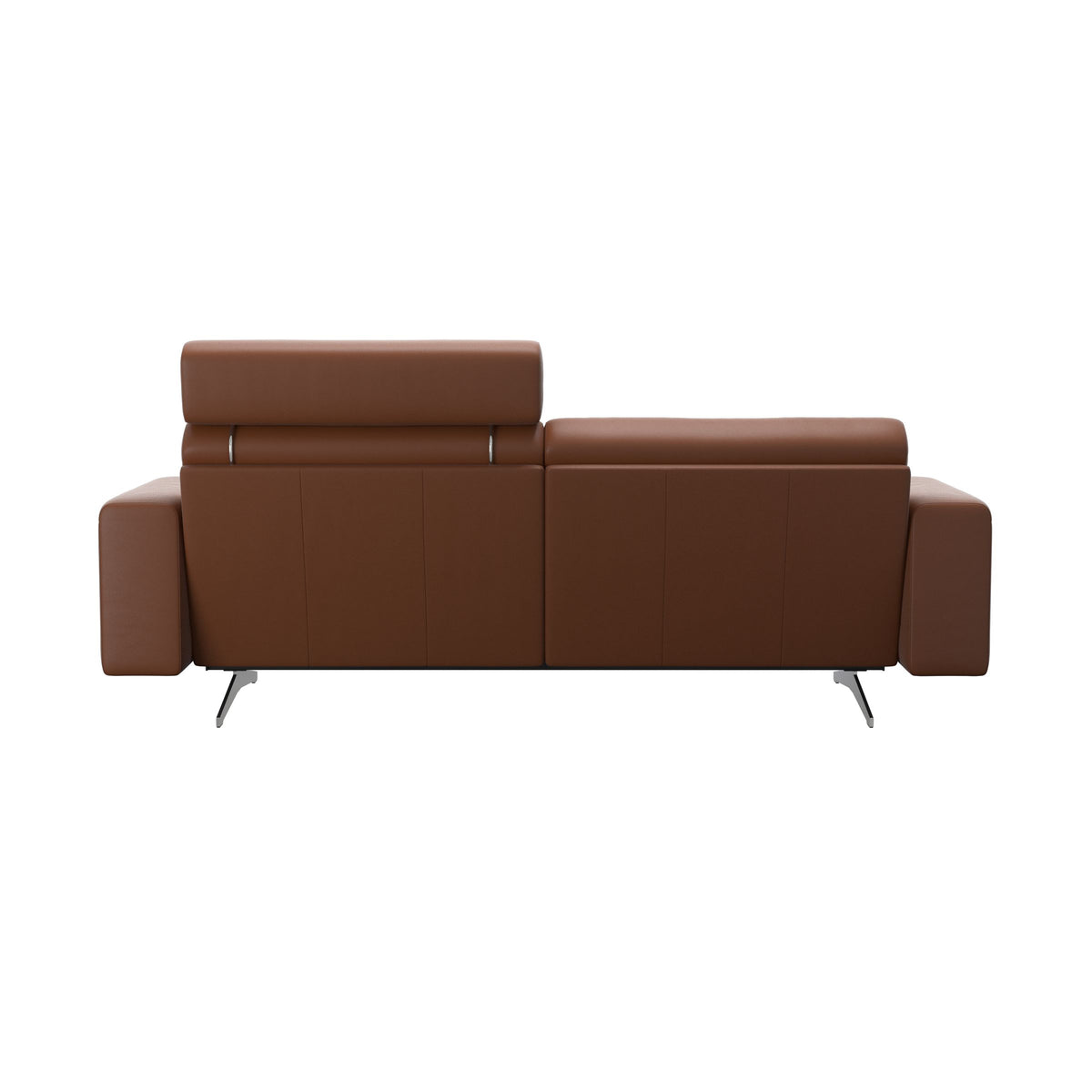 Stella - 2.5-Seater Sofa with 1 Headrest - Paloma New cognac - S1 - wider and lower