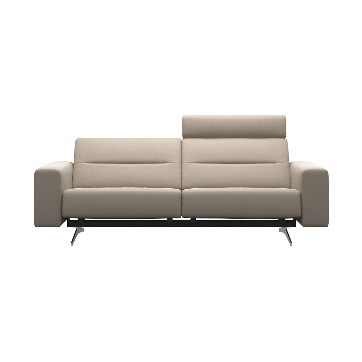 Stella - 2.5-Seater Sofa with 1 Headrest - Paloma Mushroom - S1 - wider and lower