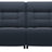 Paloma Leather Oxford Blue and Brown Arm Trim | Stressless Mary 2-Seater Sofa | Valley Ridge Furniture