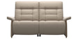 Paloma Leather Mushroom and Smoked Oak Arm Trim | Stressless Mary 2-Seater Sofa | Valley Ridge Furniture