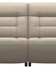 Paloma Leather Mushroom and Smoked Oak Arm Trim | Stressless Mary 2-Seater Sofa | Valley Ridge Furniture