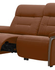 Paloma Leather New Cognac and Walnut Arm Trim | Stressless Mary 2-Seater Sofa | Valley Ridge Furniture