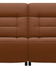 Paloma Leather New Cognac and Walnut Arm Trim | Stressless Mary 2-Seater Sofa | Valley Ridge Furniture