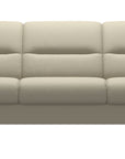 Paloma Leather Light Grey & Walnut Arm Trim | Stressless Fiona 3-Seater Sofa | Valley Ridge Furniture