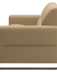 Paloma Leather Sand & Walnut Arm Trim | Stressless Fiona 3-Seater Sofa | Valley Ridge Furniture