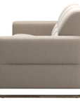 Paloma Leather Mushroom & Smoked Oak Arm Trim | Stressless Fiona 3-Seater Sofa | Valley Ridge Furniture