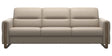 Paloma Leather Mushroom & Smoked Oak Arm Trim | Stressless Fiona 3-Seater Sofa | Valley Ridge Furniture