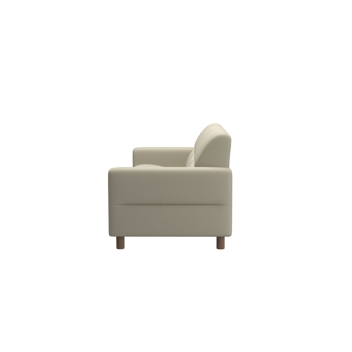 Fiona - 3-Seater Sofa - Paloma Light Grey - Walnut