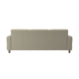 Fiona - 3-Seater Sofa - Paloma Light Grey - Walnut