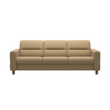 Fiona - 3-Seater Sofa - Paloma Sand - Walnut