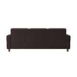 Fiona - 3-Seater Sofa - Paloma Chocolate - Walnut