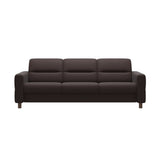 Fiona - 3-Seater Sofa - Paloma Chocolate - Walnut
