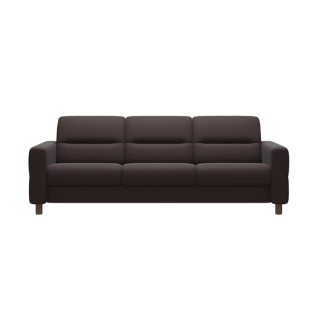 Fiona - 3-Seater Sofa - Paloma Chocolate - Walnut