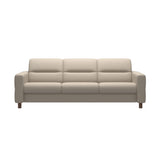 Fiona - 3-Seater Sofa - Paloma Fog - Walnut