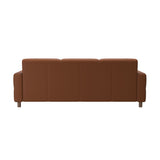 Fiona - 3-Seater Sofa - Paloma New cognac - Walnut