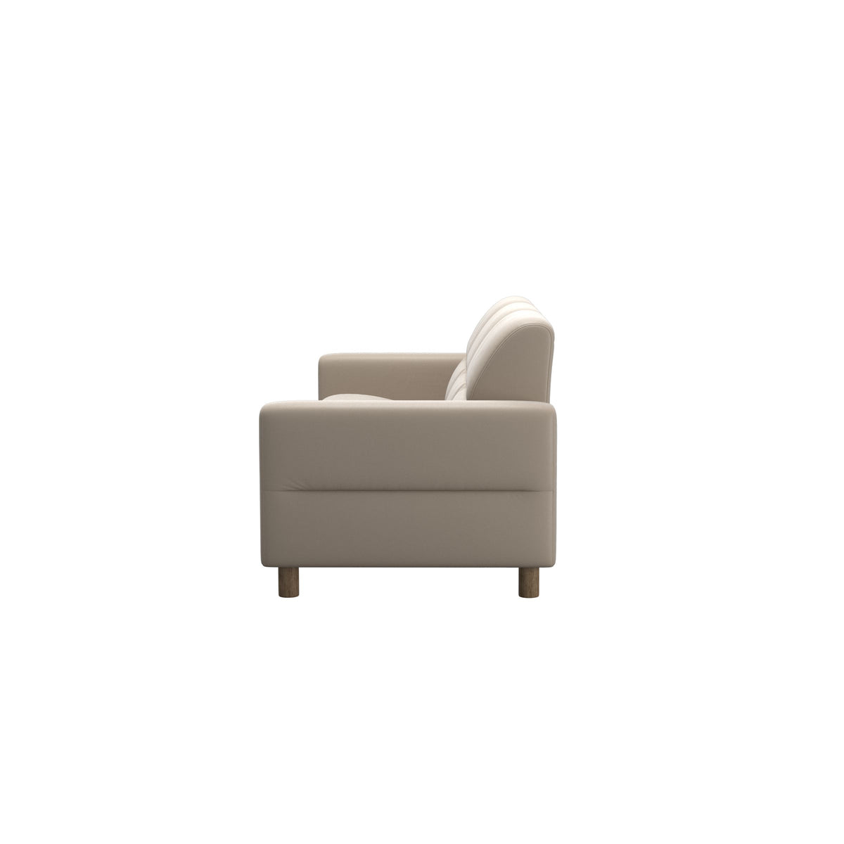 Fiona - 3-Seater Sofa - Paloma Mushroom - Smoked Oak