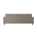 Fiona - 3-Seater Sofa - Paloma Mushroom - Smoked Oak
