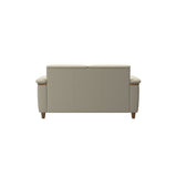 Flora 2-Seater - Paloma Light Grey - Teak