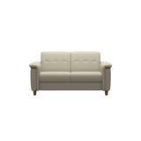 Flora 2-Seater - Paloma Light Grey - Teak